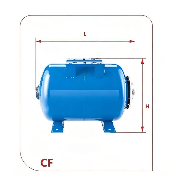 CFシリーズ 横型交換式膜膨張タンク（炭素鋼） 19L～100L